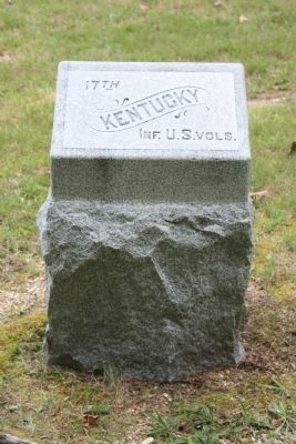 17th Kentucky Infantry Marker. Click for full size. 17th Kentucky Infantry Marker image. Click for full size.