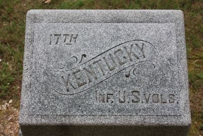 17th Kentucky Infantry Marker. Click for full size. 17th Kentucky Infantry Marker image. Click for full size.