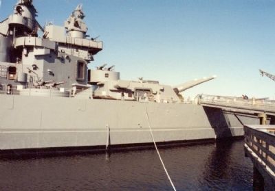 USS North Carolina Marker. Click for full size. USS North Carolina Marker image. Click for full size.