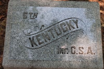 5th Kentucky Infantry Regiment (CSA) Marker image. Click for full size.