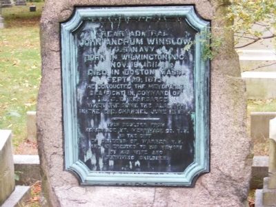 Rear Admiral John Ancrum Winslow Memorial Marker image. Click for full size.