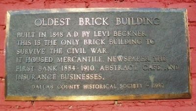 Beckner Building Marker. Click for full size. Beckner Building Marker image. Click for full size.