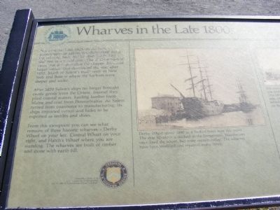 Wharves in the Late 1800s Marker image. Click for full size.