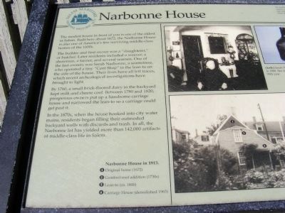 Narbonne House Marker. Click for full size. Narbonne House Marker image. Click for full size.