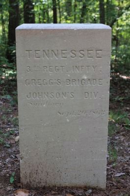 3rd Tennessee Infantry Marker image. Click for full size.