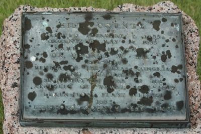 Hill County Marker. Click for full size. Hill County Marker image. Click for full size.