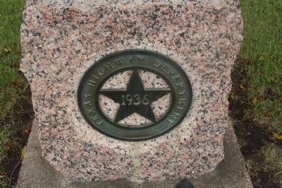Hill County Marker base; 1936 Texas Highway Department. Click for full size. Hill County Marker base; 1936 Texas Highway Department image. Click for full size.