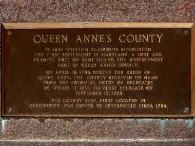 Queen Annes County Marker. Click for full size. Queen Annes County Marker image. Click for full size.