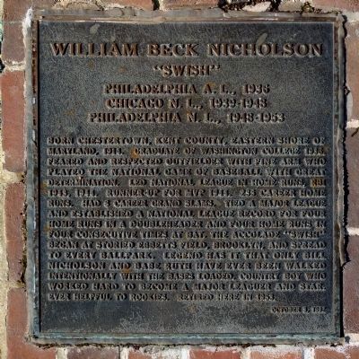 William Beck Nicholson Marker image. Click for full size.