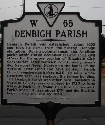 Denbigh Parish Marker image. Click for full size.