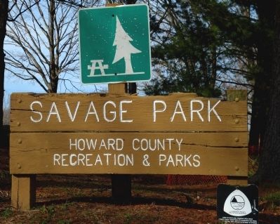 Savage Park Sign image. Click for full size.