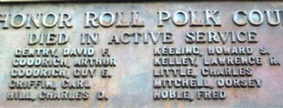 Polk County, Mo,, WWI Honored Dead. Click for full size. Polk County, Mo,, WWI Honored Dead image. Click for full size.