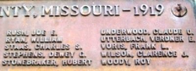 Polk County, Mo,, WWI Honored Dead. Click for full size. Polk County, Mo,, WWI Honored Dead image. Click for full size.
