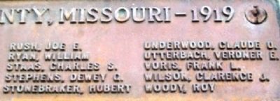 Polk County, Mo,, WWI Honored Dead image. Click for full size.