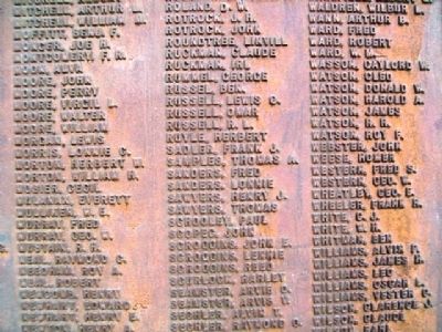 Polk County, Mo., WWI Honored Vets. Click for full size. Polk County, Mo., WWI Honored Vets image. Click for full size.