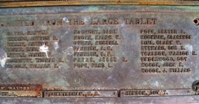 Polk County, Mo., WWI Honored Vets. Click for full size. Polk County, Mo., WWI Honored Vets image. Click for full size.