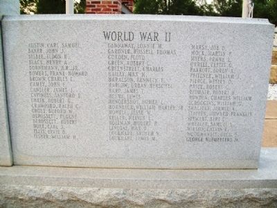 Polk County Veterans Memorial Honored Dead. Click for full size. Polk County Veterans Memorial Honored Dead image. Click for full size.
