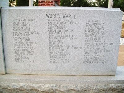 Polk County Veterans Memorial Honored Dead image. Click for full size.