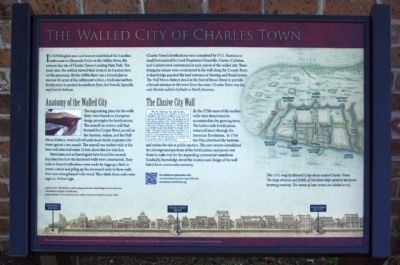 The Walled City of Charles Town Marker image. Click for full size.