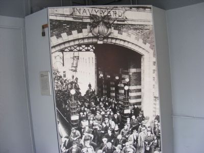 Gate One, Charlestown Navy Yard Marker image. Click for full size.