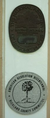 President's House National Register and American Revolution Bicentennial medallions. Click for full size. President's House National Register and American Revolution Bicentennial medallions image. Click for full size.