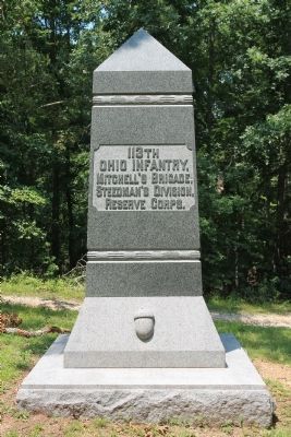 113th Ohio Infantry Marker image. Click for full size.