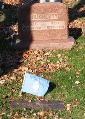 Pvt. Michael Dougherty Marker. Click for full size. Pvt. Michael Dougherty Marker image. Click for full size.