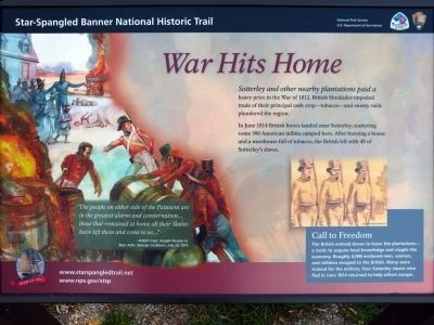 War Hits Home Marker. Click for full size. War Hits Home Marker image. Click for full size.