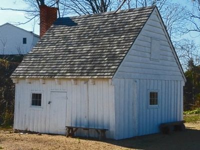 The remaining slave cabin at Sotterley image. Click for full size.
