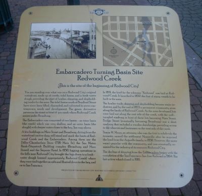 Embarcadero Turning Basin Site Marker image. Click for full size.