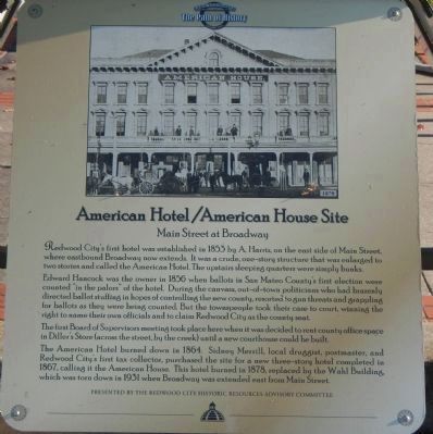 American Hotel/American House Site Marker image. Click for full size.