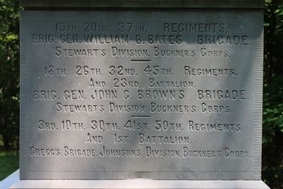 Tennessee C.S.A. Infantry Marker. Click for full size. Tennessee C.S.A. Infantry Marker image. Click for full size.