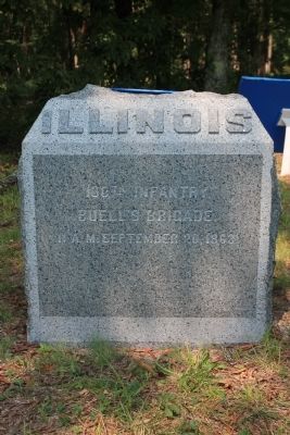 100th Illinois Infantry Marker image. Click for full size.