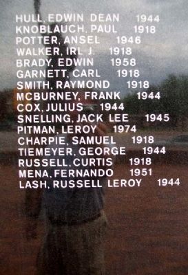 Kingman Veteran Memorial Honor Roll image. Click for full size.