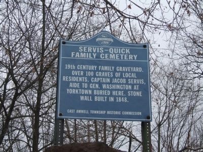 Servis - Quick Family Cemetery Marker. Click for full size. Servis - Quick Family Cemetery Marker image. Click for full size.