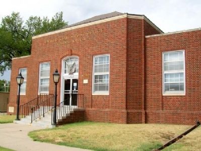 United States Post Office and Marker. Click for full size. United States Post Office and Marker image. Click for full size.