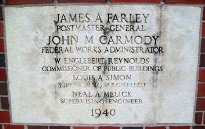 United States Post Office Cornerstone. Click for full size. United States Post Office Cornerstone image. Click for full size.