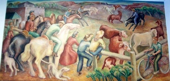 Post Office Mural. Click for full size. Post Office Mural image. Click for full size.