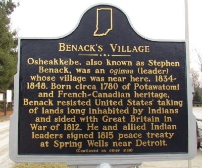 Benack's Village Marker image. Click for full size.