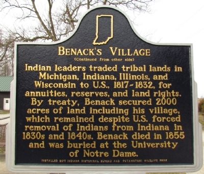 Benack's Village Marker image. Click for full size.