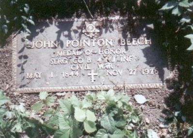 Sgt. John P. Beech Marker. Click for full size. Sgt. John P. Beech Marker image. Click for full size.