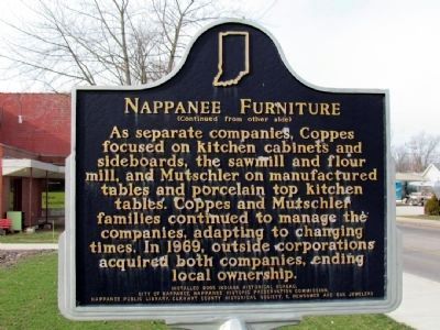 Nappanee Furniture Marker (Back) image. Click for full size.