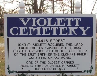 Violett Cemetery Marker. Click for full size. Violett Cemetery Marker image. Click for full size.