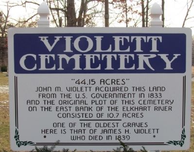 Violett Cemetery Marker image. Click for full size.