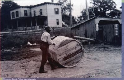 Rolling a Hogshead of Tobacco Down to the Leonardtown Wharf image. Click for full size.