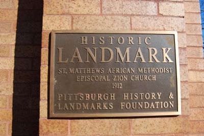 Saint Matthews African Methodist Episcopal Zion Church Marker image. Click for full size.