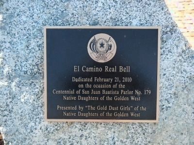 El Camino Real Bell Plaque image. Click for full size.