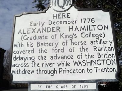 Alexander Hamilton Horse Artillery Battery Marker image. Click for full size.