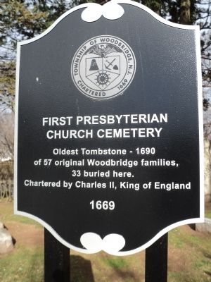 First Presbyterian Church Cemetery Marker image. Click for full size.