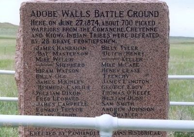 Adobe Walls Battle Ground Marker image. Click for full size.